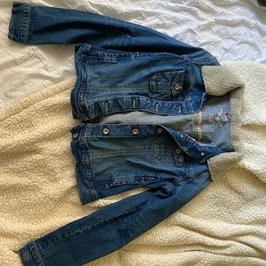 Sherpa jean jacket